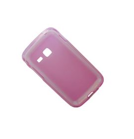 Чехол для Samsung S6108 (Galaxy Y Pop) силиконовый матовый <розовый>