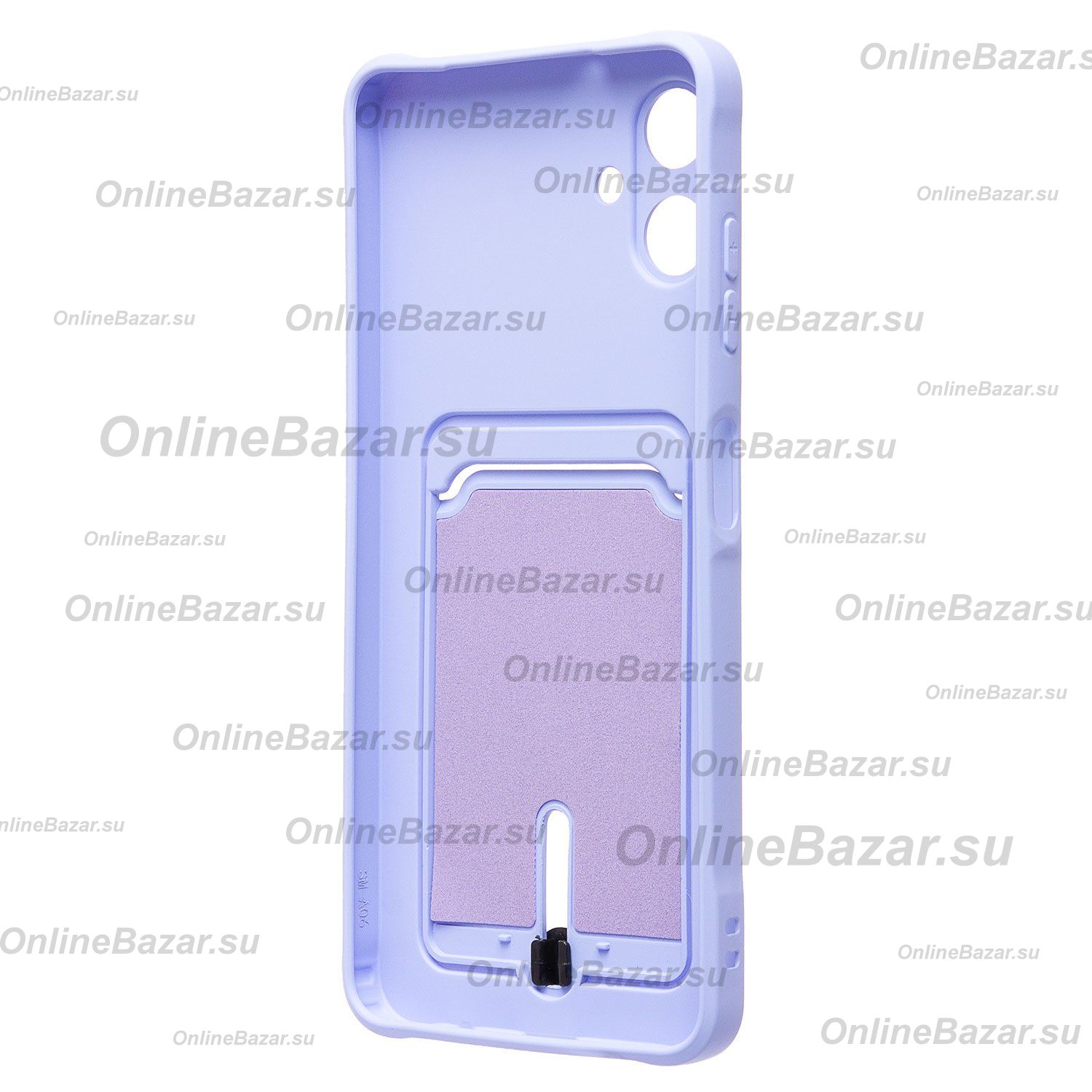 Чехол для Samsung SM-A065F (Galaxy A06) силиконовый с картхолдером №4 <светло-фиолетовый> ― Spb.OnlineBazar.su