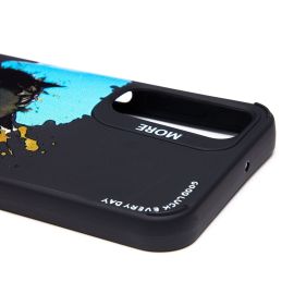 Чехол для Samsung SM-A156B (Galaxy A15 5G) силиконовый (рис. 335/черный кот) <черный>
