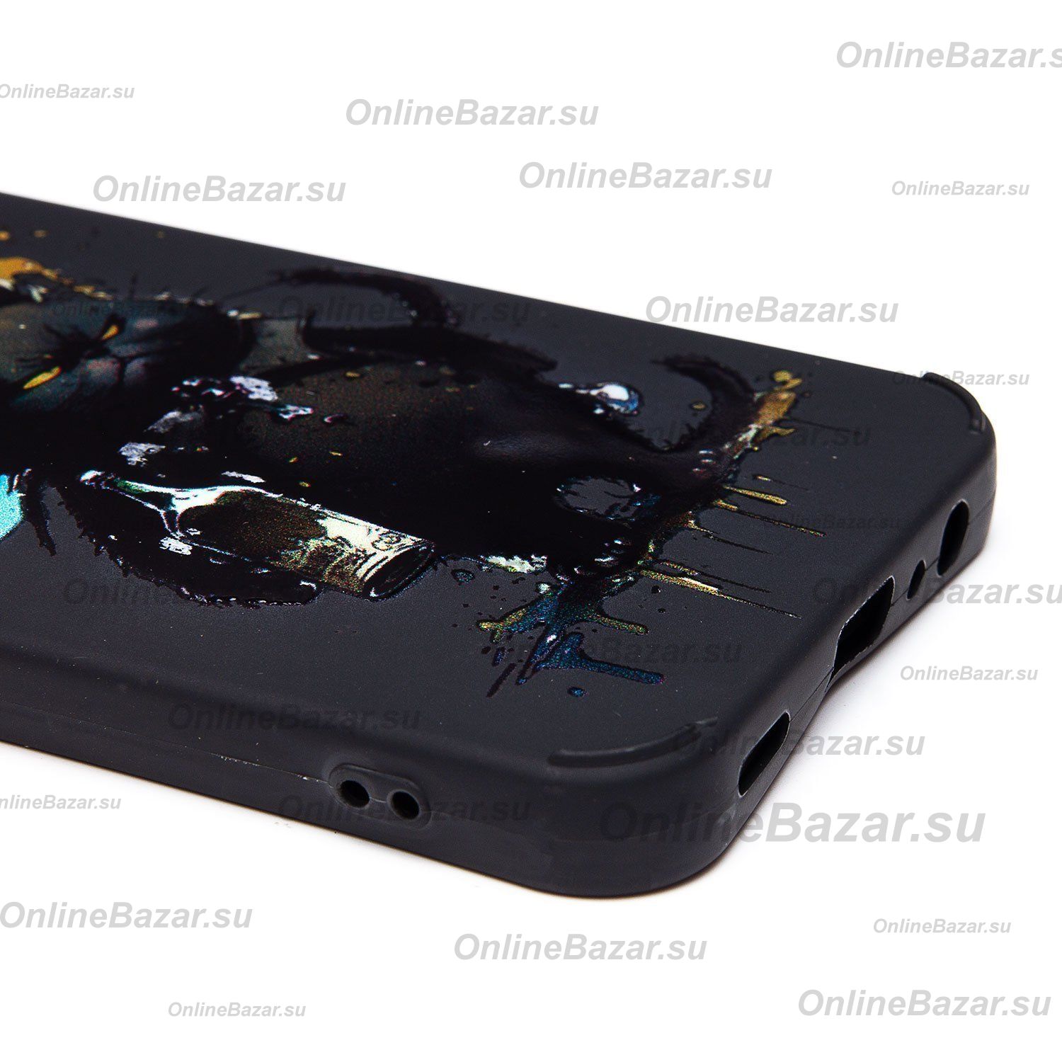 Чехол для Samsung SM-A156B (Galaxy A15 5G) силиконовый (рис. 335/черный кот) <черный> ― Spb.OnlineBazar.su