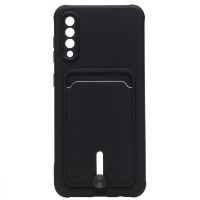 Чехол для Samsung SM-A505F (Galaxy A50) силиконовый с картхолдером №4 <черный> ― Spb.OnlineBazar.su