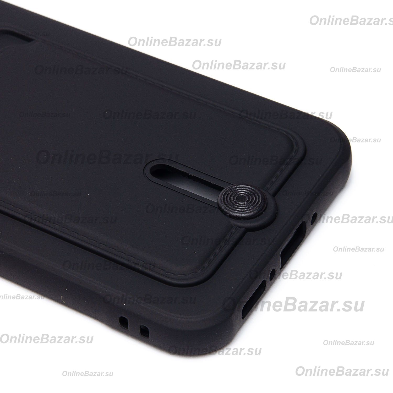 Чехол для Samsung SM-A346E (Galaxy A34 5G) силиконовый с картхолдером №4 <черный> ― Spb.OnlineBazar.su