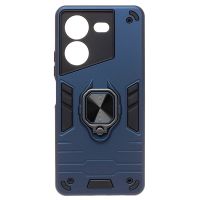 Чехол для Tecno Pova 5 (LH7n) силиконовый противоударный с кольцом <синий> ― Spb.OnlineBazar.su