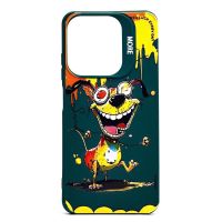 Чехол для Tecno Spark 10C (KI5m) силиконовый (рис. 335/собака) <темно-зеленый> ― Spb.OnlineBazar.su