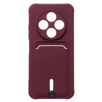 Чехол для Tecno Spark 30 (KL6) силиконовый с картхолдером №4 <бордовый> ― Spb.OnlineBazar.su