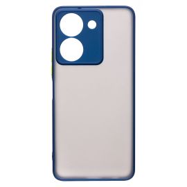 Чехол для Vivo Y36 (V2247) пластиковый с окантовкой <синий>