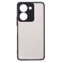 Чехол для Vivo Y36 (V2247) пластиковый с окантовкой <черный> ― Spb.OnlineBazar.su