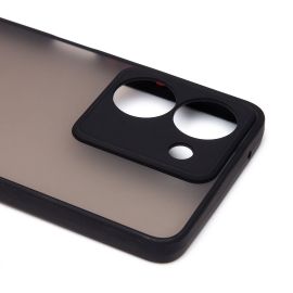 Чехол для Vivo Y36 (V2247) пластиковый с окантовкой <черный>