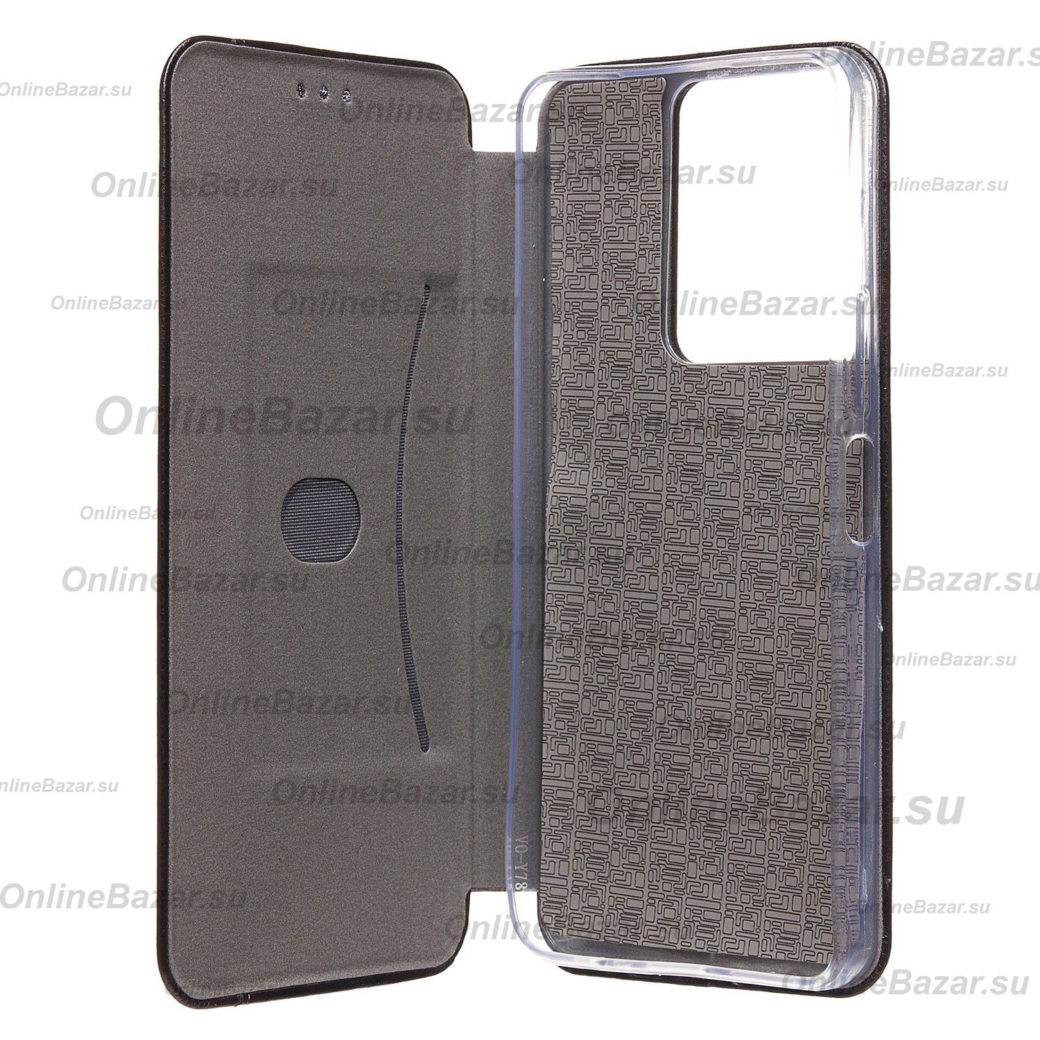 Чехол для Vivo Y36 (V2247) флип боковой кожзам №3 <черный> ― Spb.OnlineBazar.su