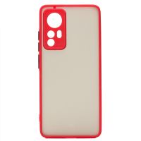 Чехол для Xiaomi 12S пластиковый с окантовкой <красный> ― Spb.OnlineBazar.su