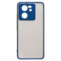 Чехол для Xiaomi 13T пластиковый с окантовкой <синий> ― Spb.OnlineBazar.su