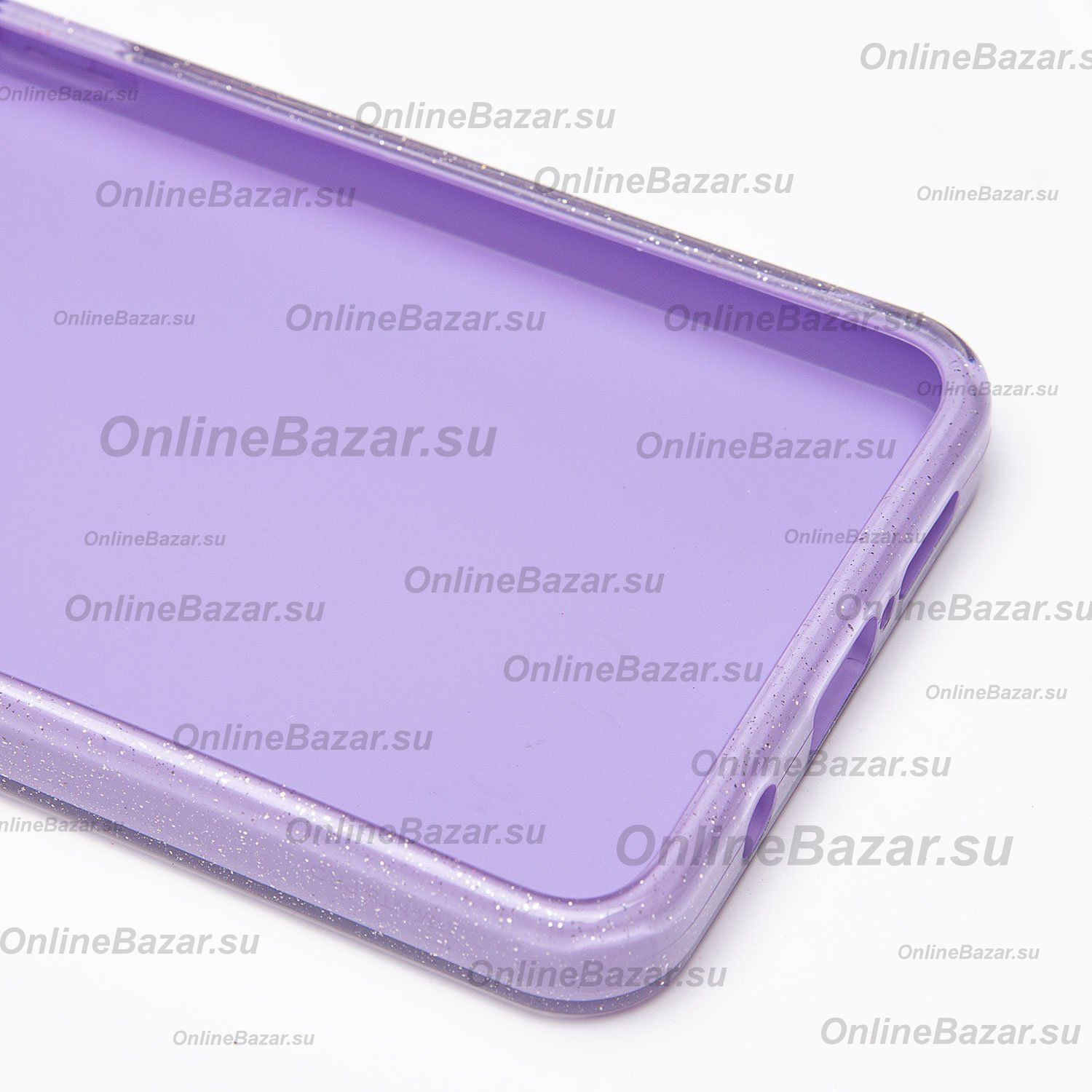 Чехол для Xiaomi Redmi Note 8 Pro силиконовый с блестками №3 <светло-фиолетовый> ― Spb.OnlineBazar.su