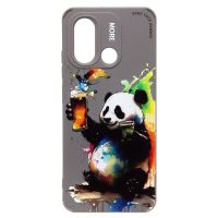 Чехол для Xiaomi 22120RN86G силиконовый (рис. 335/панда) <серый> ― Spb.OnlineBazar.su