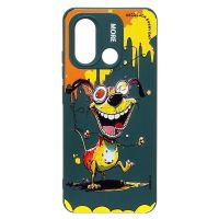 Чехол для Xiaomi 22120RN86G силиконовый (рис. 335/собака) <темно-зеленый> ― Spb.OnlineBazar.su