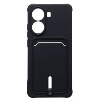 Чехол для Xiaomi Poco X7 Pro силиконовый с картхолдером №4 <черный> ― Spb.OnlineBazar.su