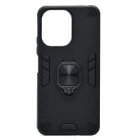 Чехол для Xiaomi 23108RN04Y силиконовый противоударный с кольцом <черный> ― Spb.OnlineBazar.su
