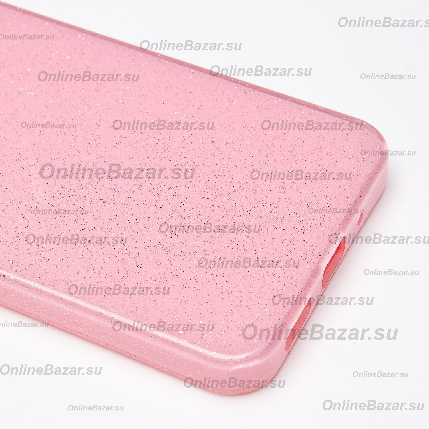 Чехол для Xiaomi 220233L2G  силиконовый с блестками №3 <светло-розовый> ― Spb.OnlineBazar.su
