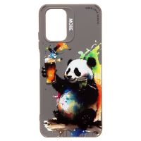 Чехол для Xiaomi M2101K7AG силиконовый (рис. 335/панда) <серый> ― Spb.OnlineBazar.su