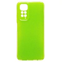Чехол для Xiaomi Redmi Note 11 силиконовый с блестками №3 <светло-зеленый> ― Spb.OnlineBazar.su