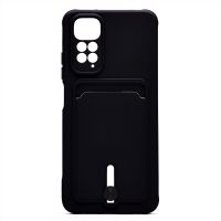 Чехол для Xiaomi 2201117SY силиконовый с картхолдером №4 <черный> ― Spb.OnlineBazar.su