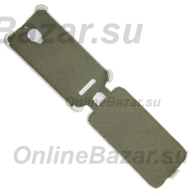 Чехол для Alcatel OT 7025D (One Touch Snap) флип кожзам №1 <белый> ― Spb.OnlineBazar.su