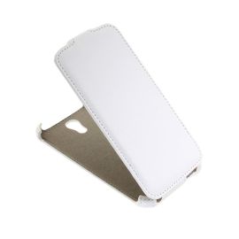 Чехол для Alcatel OT 7045Y (One Touch Pop S7) флип кожзам №1 <белый>