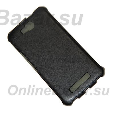 Чехол для Alcatel OT 8020D (One Touch Scribe Pro) флип кожзам №1 <черный> ― Spb.OnlineBazar.su