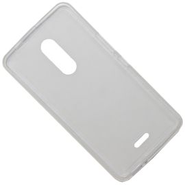 Чехол для Alcatel OT 9008D (One Touch A3 XL) силиконовый матовый <бело-прозрачный>