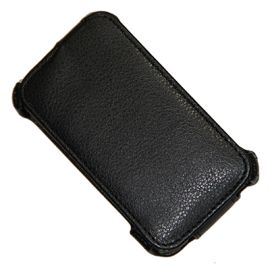 Чехол для Alcatel OT 3041D (One Touch Tribe) флип кожзам №1 <черный>