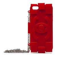 Чехол для Apple iPhone 4 задняя крышка силикон с цепочкой Chanel <красный> ― Spb.OnlineBazar.su