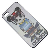 Чехол для Apple iPhone 5 задняя крышка пластик Adidas №11 <черно-белый> ― Spb.OnlineBazar.su