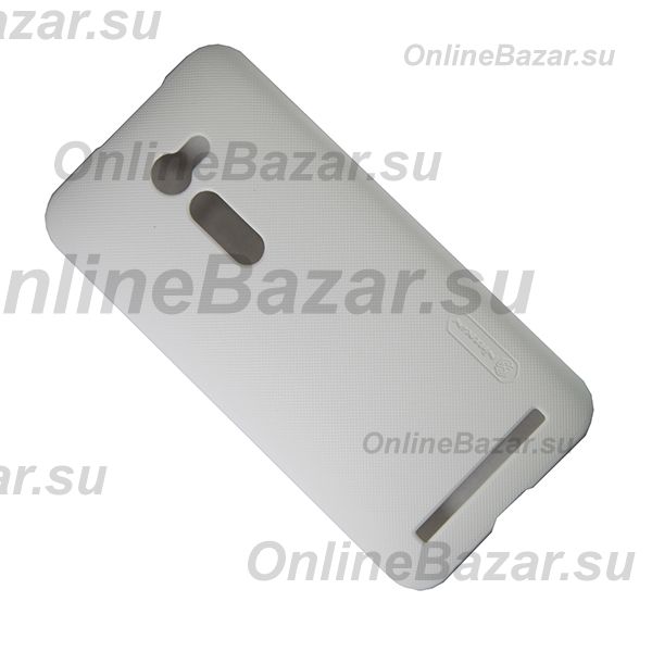 Чехол для Asus ZenFone 2 (ZE500CL) задняя крышка пластик ребристый Nillkin <белый> ― Spb.OnlineBazar.su