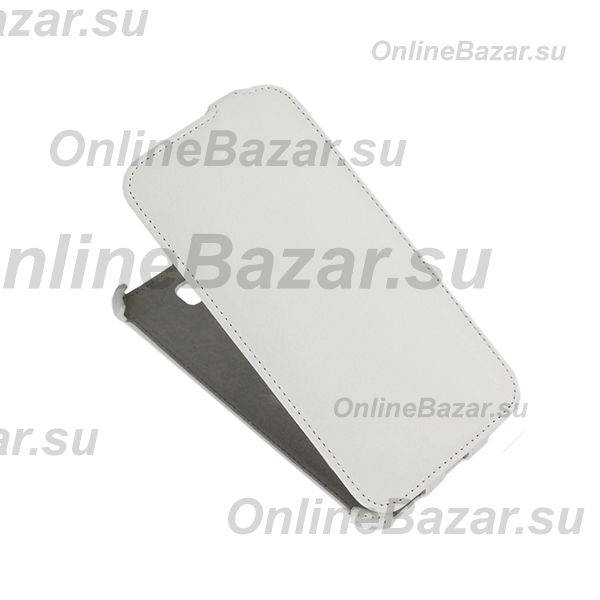 Чехол для Asus ZenFone 2 Laser (ZE600KL) флип кожзам №1 <белый> ― Spb.OnlineBazar.su