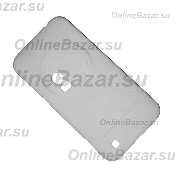 Чехол для Asus ZenFone 2 Zoom (ZX551ML) задняя крышка пластик ребристый Nillkin <белый> ― Spb.OnlineBazar.su