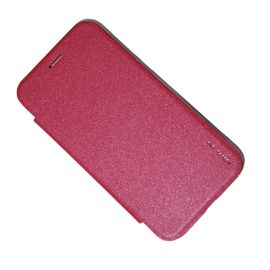 Чехол для Asus ZenFone 2 Zoom (ZX551ML) флип боковой пластик-кожзам Nillkin Sparkle <красный>