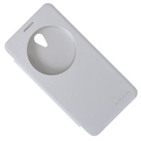 Чехол для Asus ZenFone Go (ZC500TG) флип боковой пластик-кожзам с окошком Nillkin Sparkle <белый> ― Spb.OnlineBazar.su