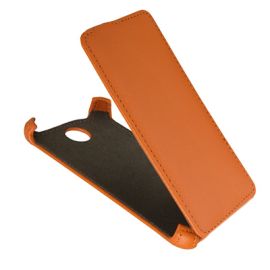 Чехол для Fly iQ449 (Pronto) флип кожзам №1 <оранжевый>