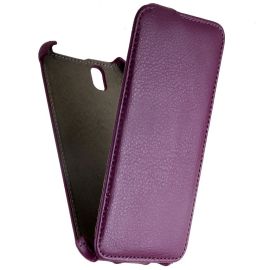 Чехол для Fly IQ4512 (Quad EVO Chic 4) флип кожзам №1 <фиолетовый>