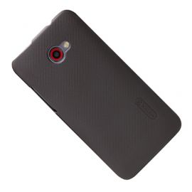 Чехол для HTC Butterfly S (901e) задняя крышка пластик ребристый Nillkin <коричневый>