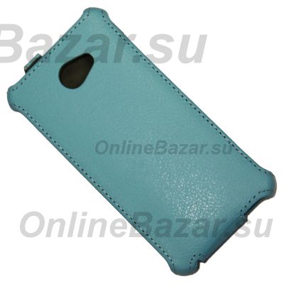 Чехол для HTC Butterfly S (901s) флип кожзам №1 <голубой> ― Spb.OnlineBazar.su