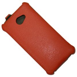 Чехол для HTC Butterfly S (901e) флип кожзам №1 <оранжевый>
