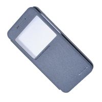 Чехол для HTC One (A9) флип боковой пластик-кожзам с окошком Nillkin Sparkle <серый> ― Spb.OnlineBazar.su