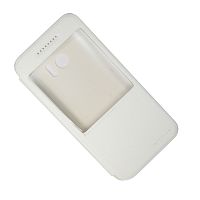 Чехол для HTC 10 флип боковой пластик-кожзам с окошком Nillkin Sparkle <белый> ― Spb.OnlineBazar.su
