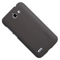Чехол для Huawei Ascend G730 задняя крышка пластик ребристый Nillkin <коричневый> ― Spb.OnlineBazar.su
