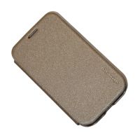 Чехол для LG D170 (L40) флип боковой пластик-кожзам Nillkin Sparkle <золотой> ― Spb.OnlineBazar.su