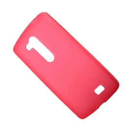 Чехол для LG D295 (Optimus L Fino) силиконовый матовый <красный>
