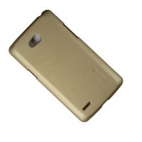 Чехол для LG D380 (L80) задняя крышка пластик ребристый Nillkin <золото> ― Spb.OnlineBazar.su