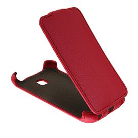 Чехол для LG E435 (Optimus L3 II Dual) флип кожзам №1 <красный>