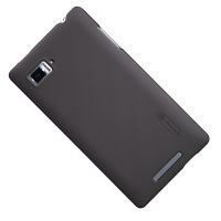 Чехол для Lenovo K910 (Vibe Z) задняя крышка пластик ребристый Nillkin <коричневый> ― Spb.OnlineBazar.su