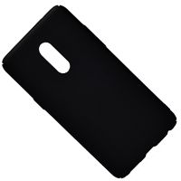 Чехол для Meizu 15 Plus (M891M) задняя крышка пластик Soft Touch <черный> ― Spb.OnlineBazar.su